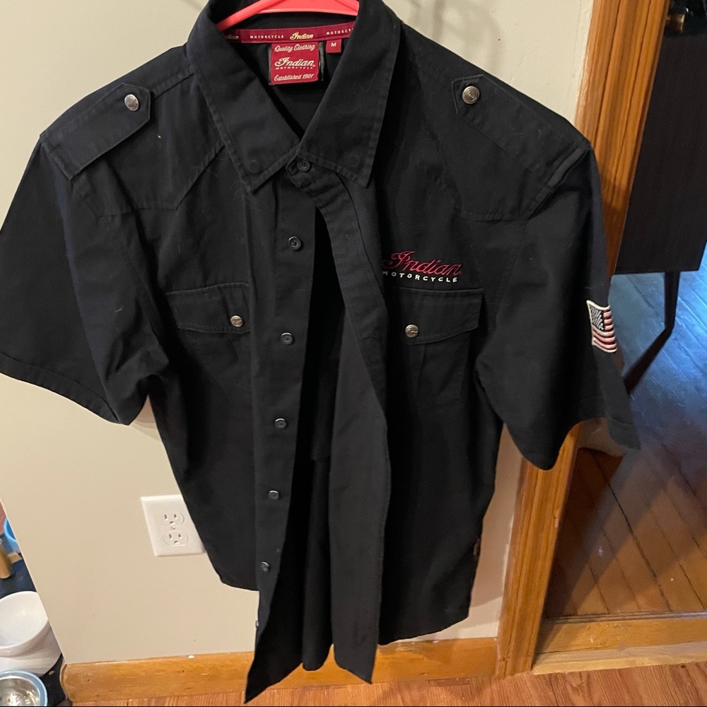 Indian Motorcycle short sleeve button down